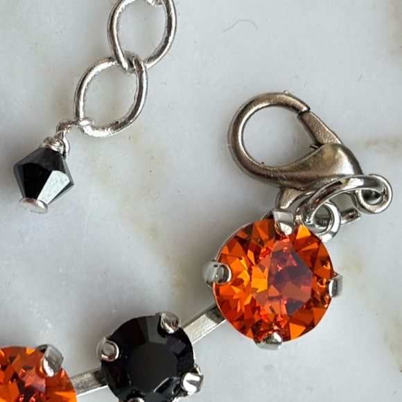 Sabika Inspired Orange & Black Crystal Bracelet - NWT - Picture 2 of 5